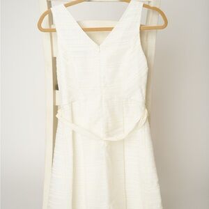 Trina Turk Cream Textured Midi Dress